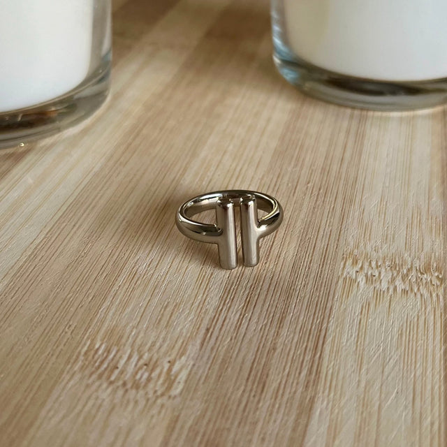 Silver T Ring