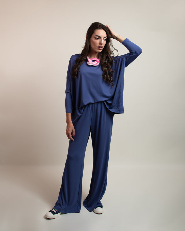 Mia - Blouse and Wide-Leg Pants (Two-piece set)