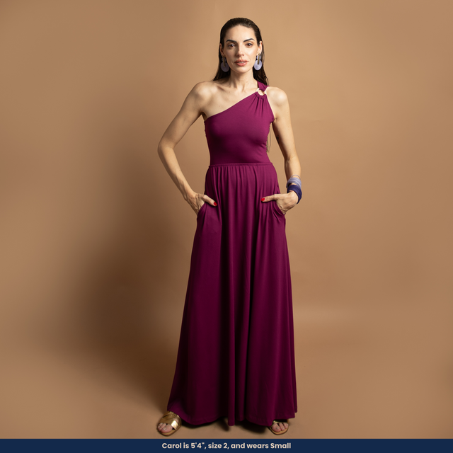Jessica - One-Shoulder Maxi Dress