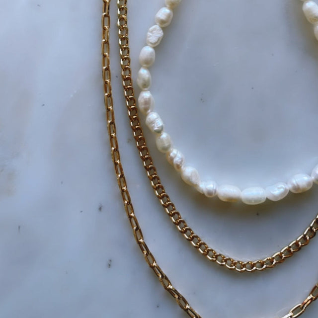 Triple Pearl Necklace